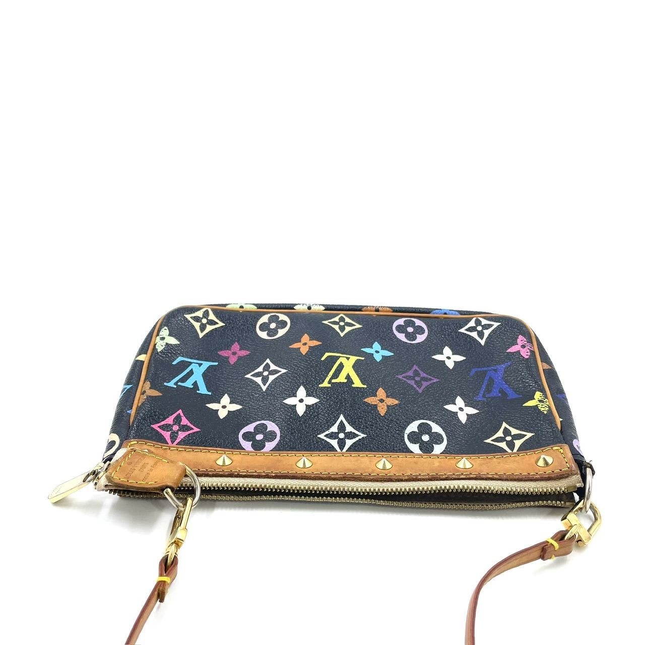Louis Vuitton Pochette Accessoires Monogram Multicolore Black Clutch Shoulder Bag