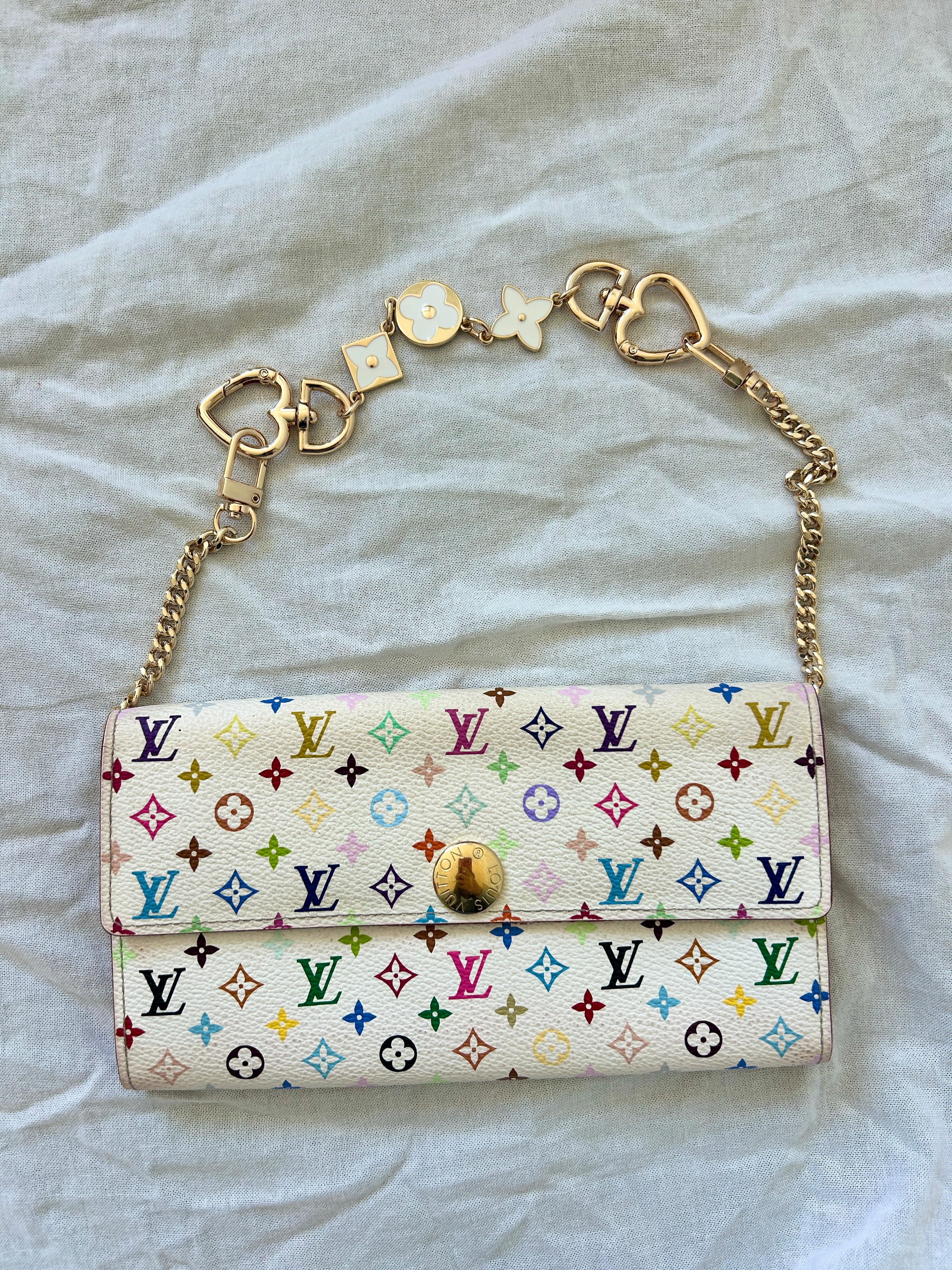 Louis Vuitton Multicolore Pochette White Wallet