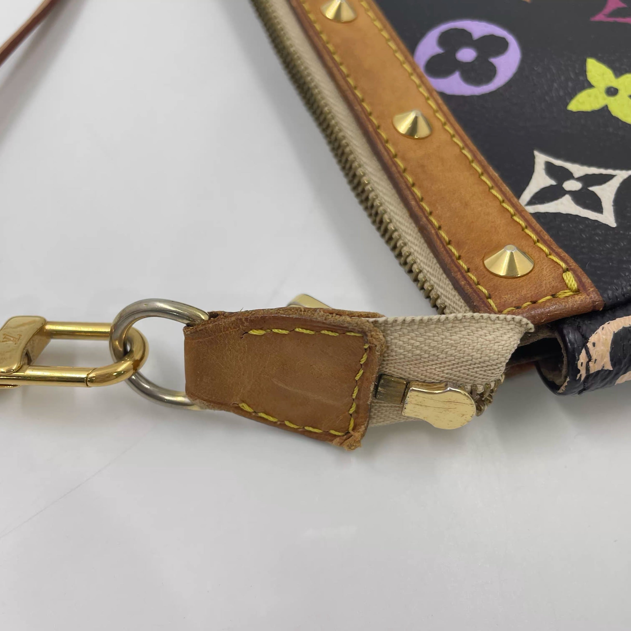 Louis Vuitton Pochette Accessoires Monogram Multicolore Black Clutch Shoulder Bag