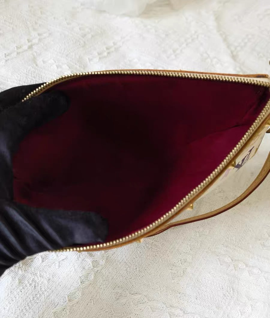 Louis Vuitton Monogram Pochette Accessoires White Multicolore Shoulder Bag