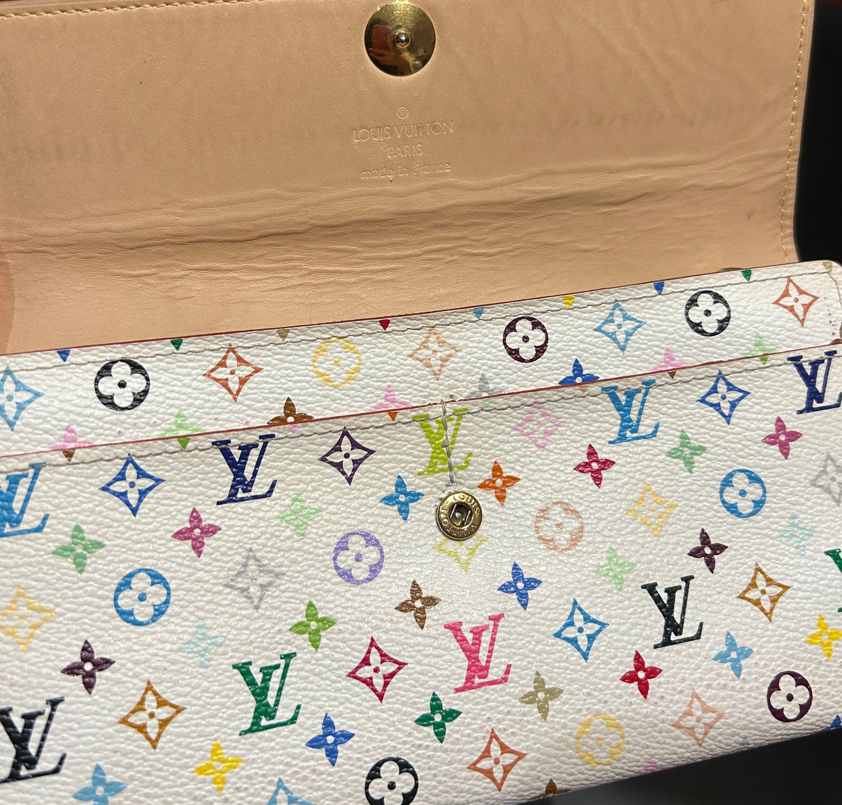 Louis Vuitton Multicolore Pochette White Wallet