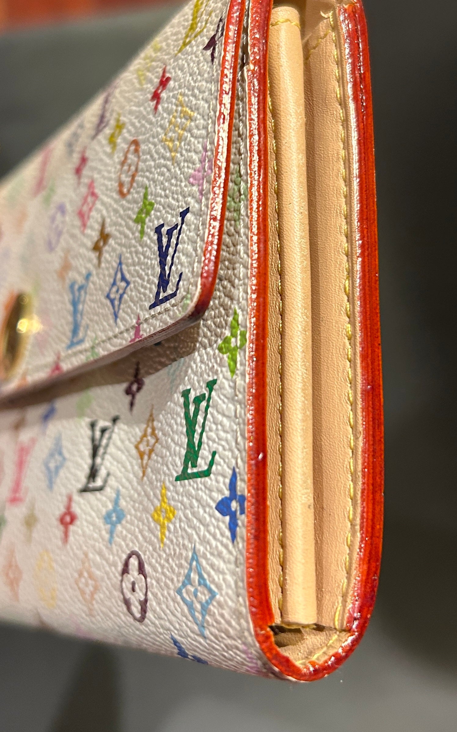 Louis Vuitton Multicolore Pochette White Wallet