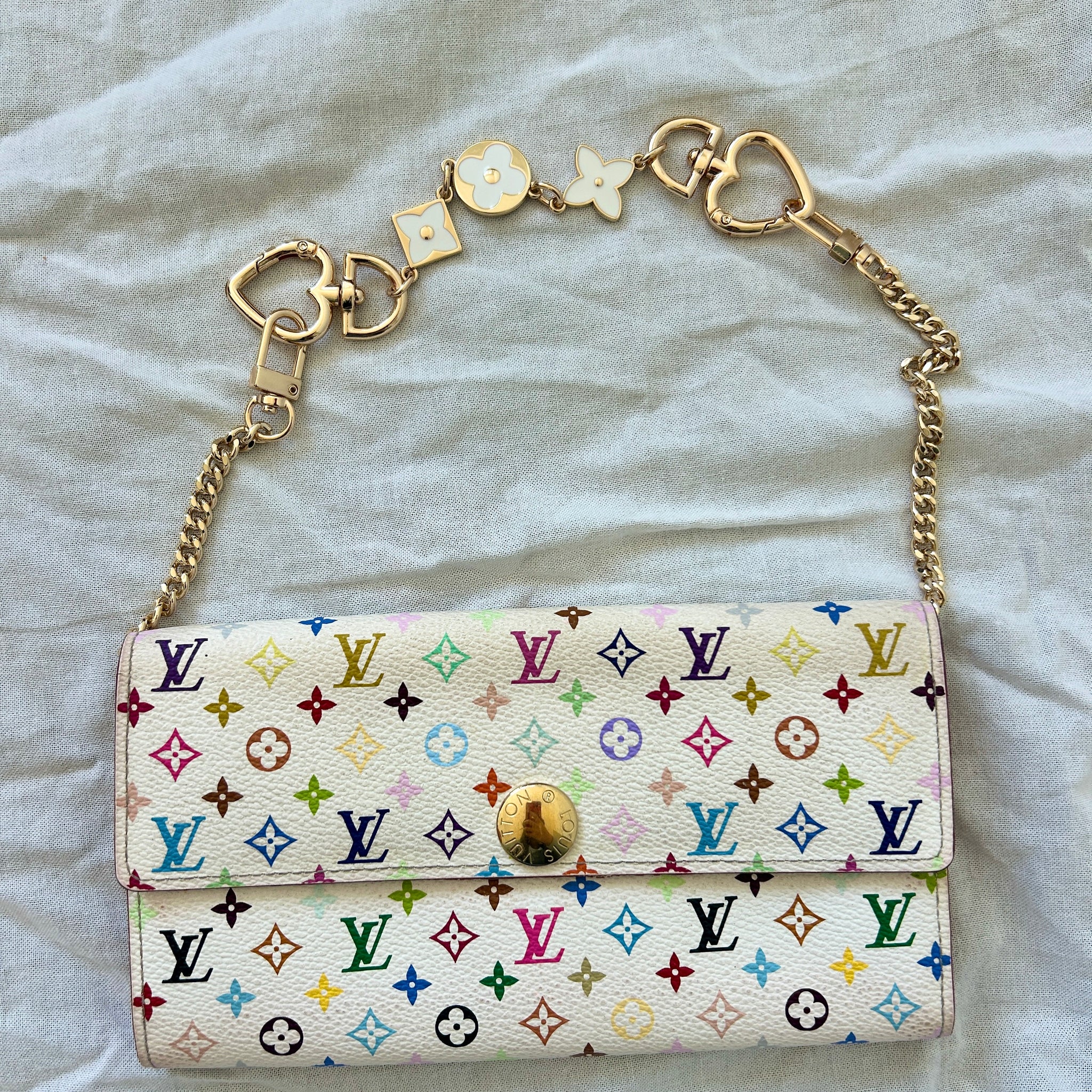 Louis Vuitton Multicolore Pochette White Wallet